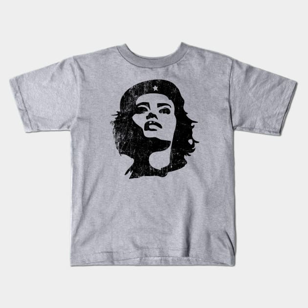 "She" Guevara Feminist Revolutionary Kids T-Shirt by ClothedCircuit